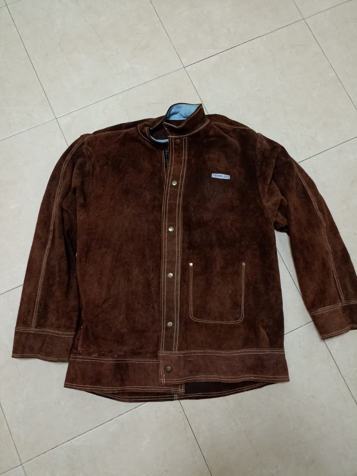 YESWELDER Leather Welding Jacket customer photo 2