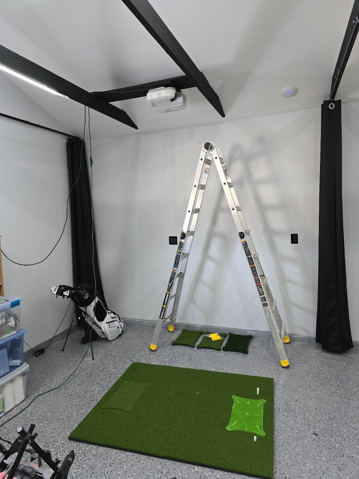 GoSports 5 ftx4 ftPRO Golf Practice Hitting Mat, Includes 5 Interchangeable Inserts for The Ultimate at-Home Instruction customer photo 1