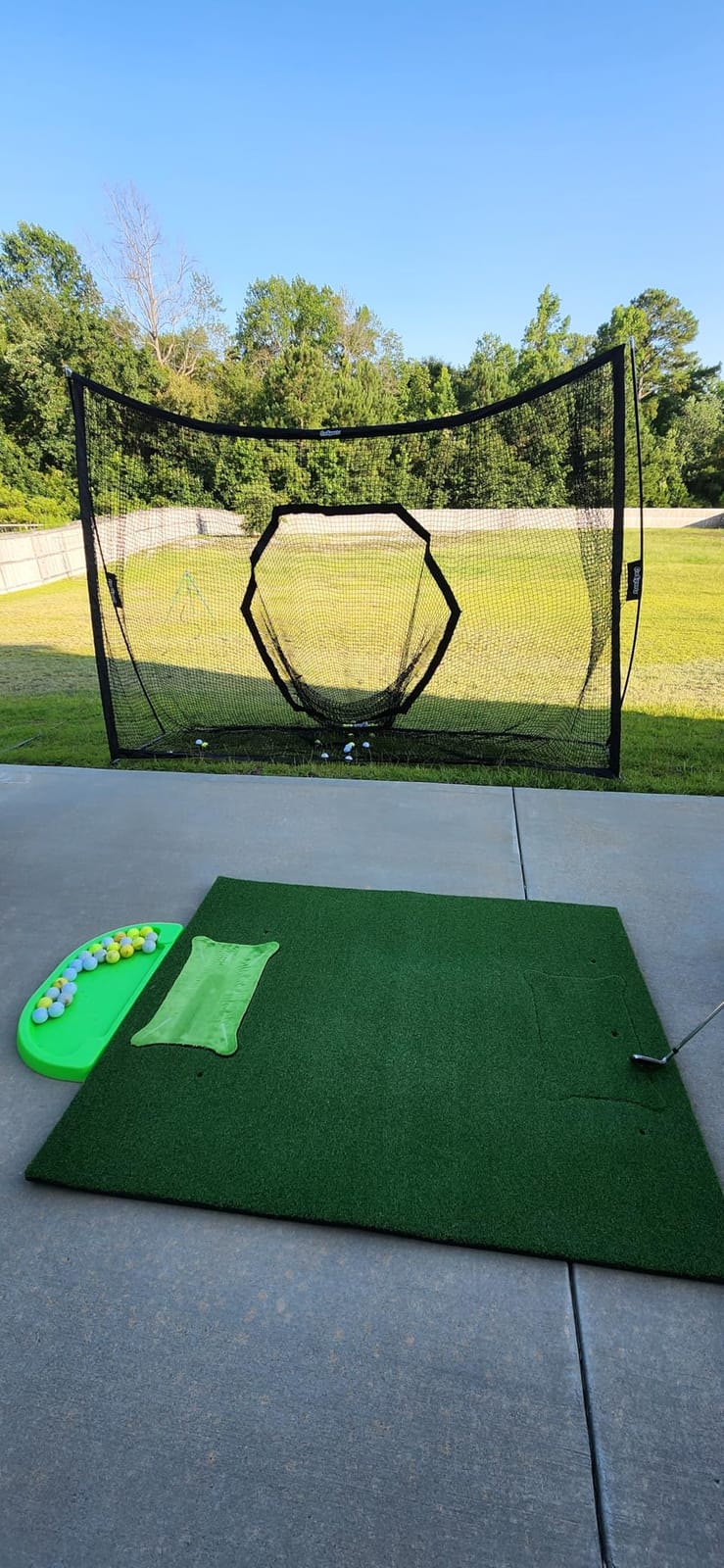 GoSports 5 ftx4 ftPRO Golf Practice Hitting Mat, Includes 5 Interchangeable Inserts for The Ultimate at-Home Instruction customer photo 2