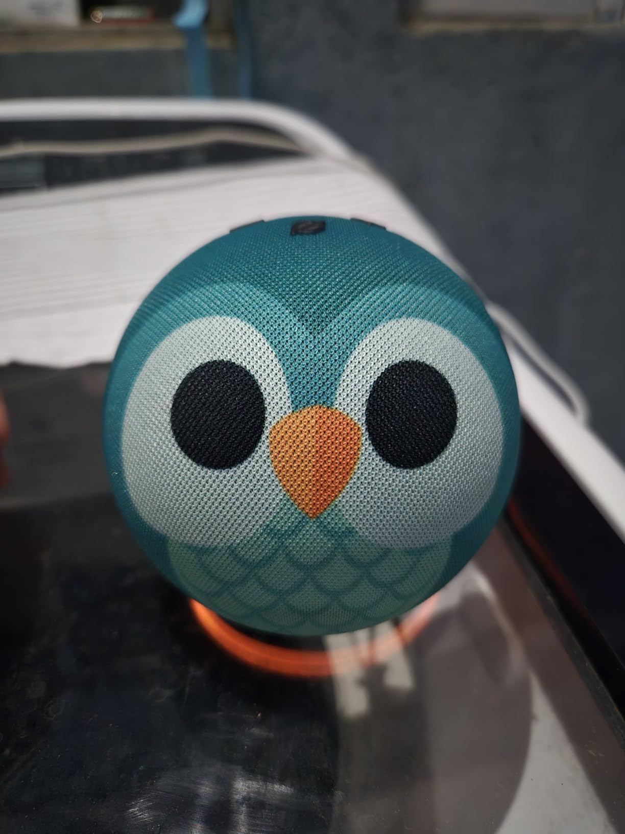 Amazon Echo Dot Kids (newest model), Smart speaker to enjoy age-appropriate audiobooks, sleep routines and Alexa+ experiences to create and learn, Owl design customer photo 1