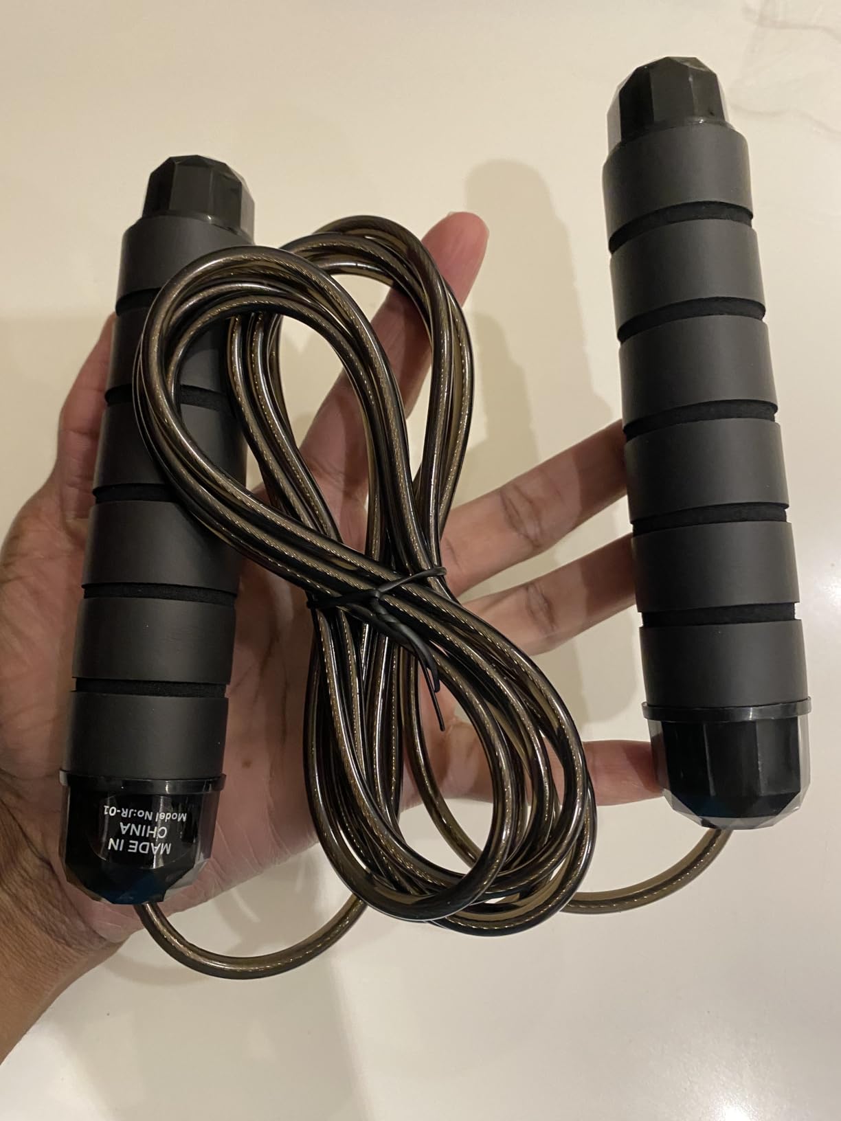 Jump Rope, Tangle-Free Rapid Speed Jumping Rope Cable with Ball Bearings for Women, Men, and Kids, Adjustable Steel Jump Rope with Foam Handles for Home Gym Exercise Fitness Workout Equipment & Slim Body customer photo 2