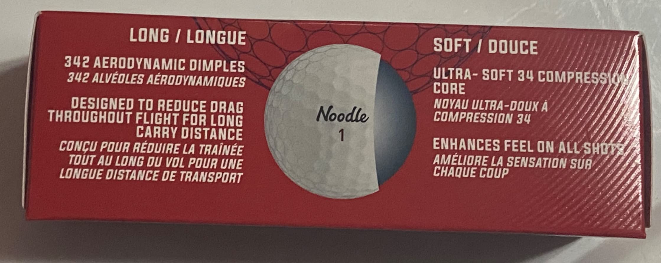 TaylorMade Noodle Long & Soft Golf Balls, Ultra-Soft 34 Compression Core, Great Feel and Increased Spin, Patented Dimple Design for Straighter Flight customer photo 1