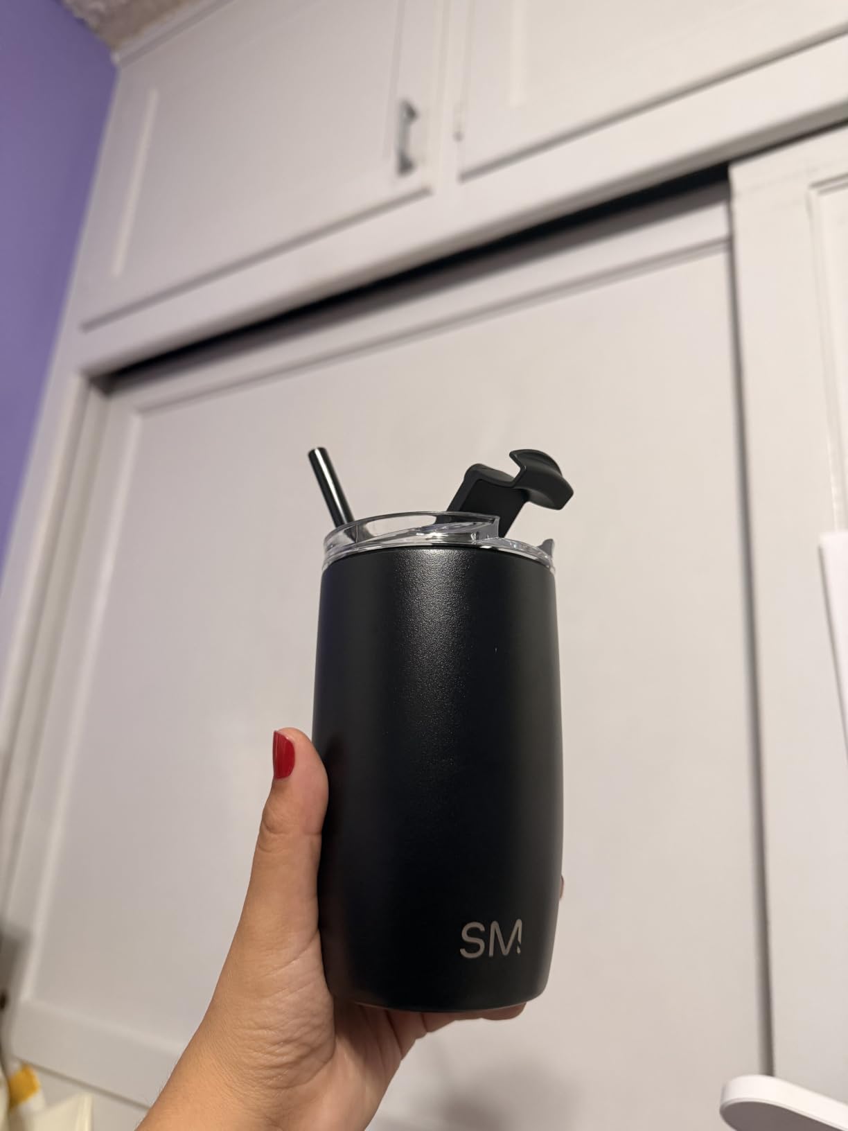 Simple Modern Travel Coffee Mug with Lid | 16oz | Green customer photo 1