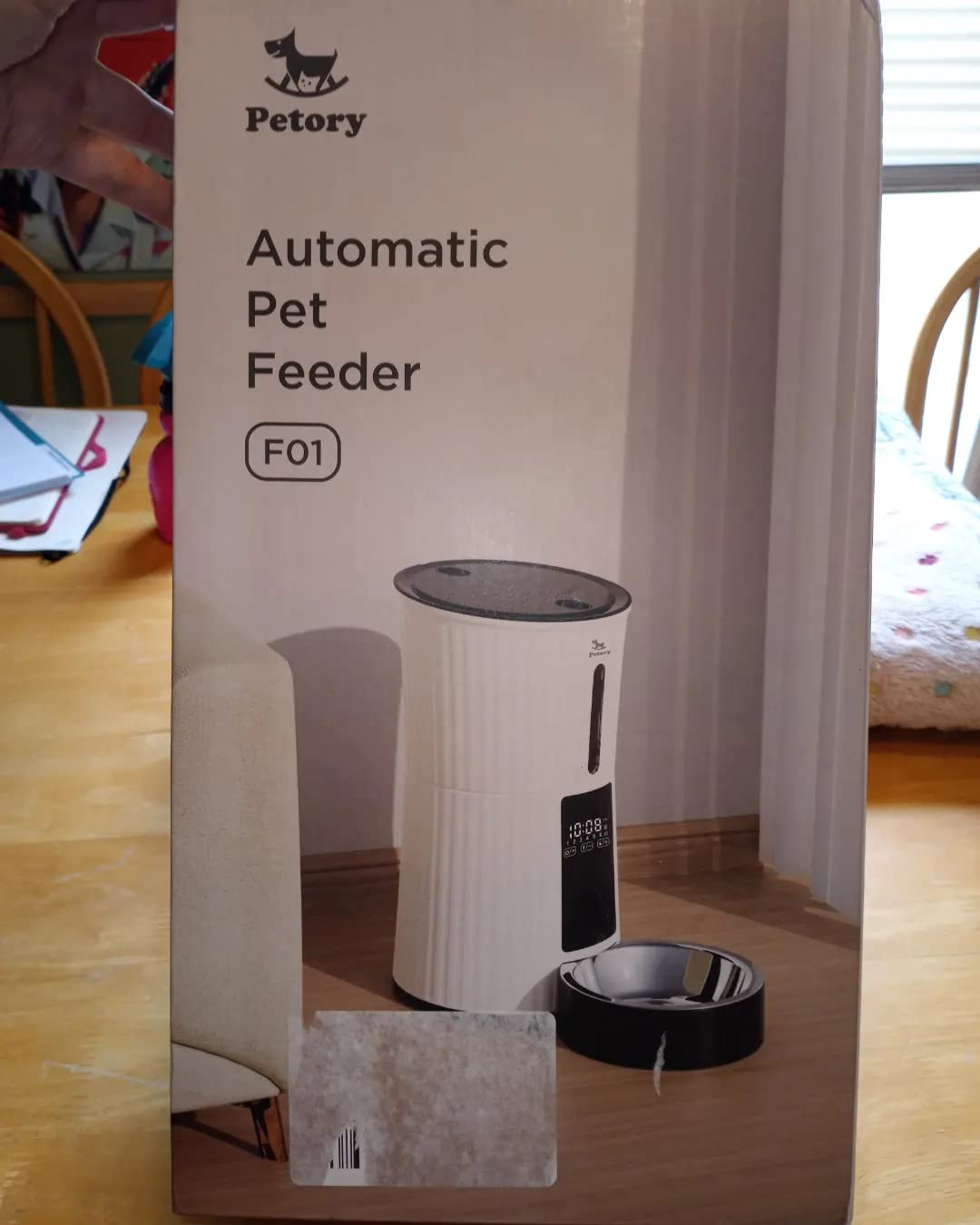 Petory Timed Automatic Cat Feeder - 4L Dry Food Dispenser for Cats and Dogs customer photo 2