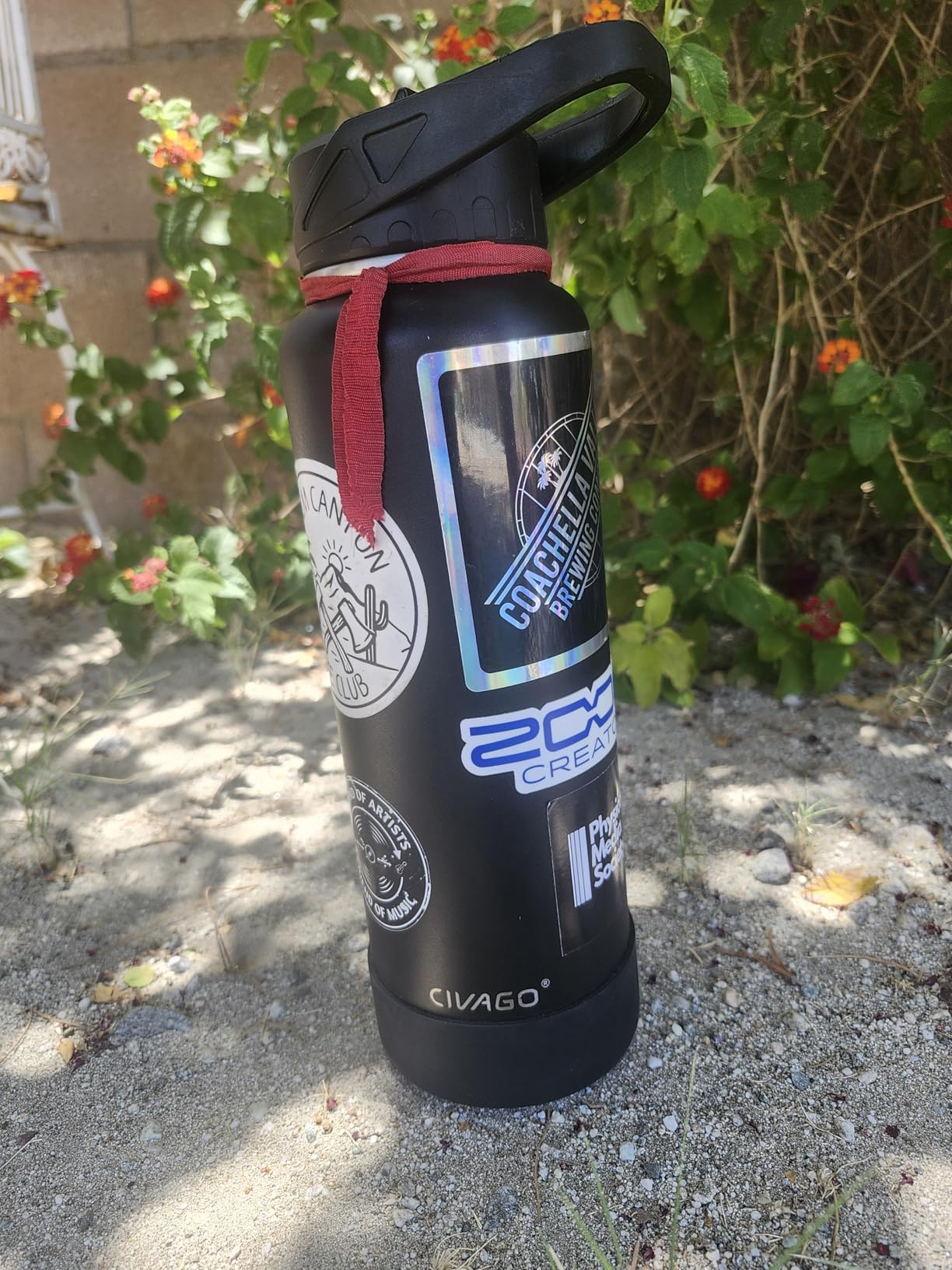 CIVAGO 32 oz Insulated Stainless Steel Water Bottle With Straw and 3 Lids customer photo 1