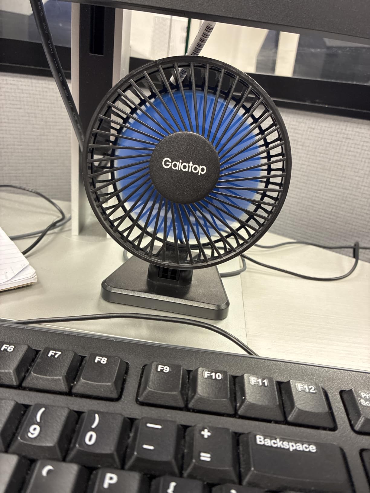Gaiatop USB Desk Fan, Personal Portable Quiet Small Table Desktop fan customer photo 2