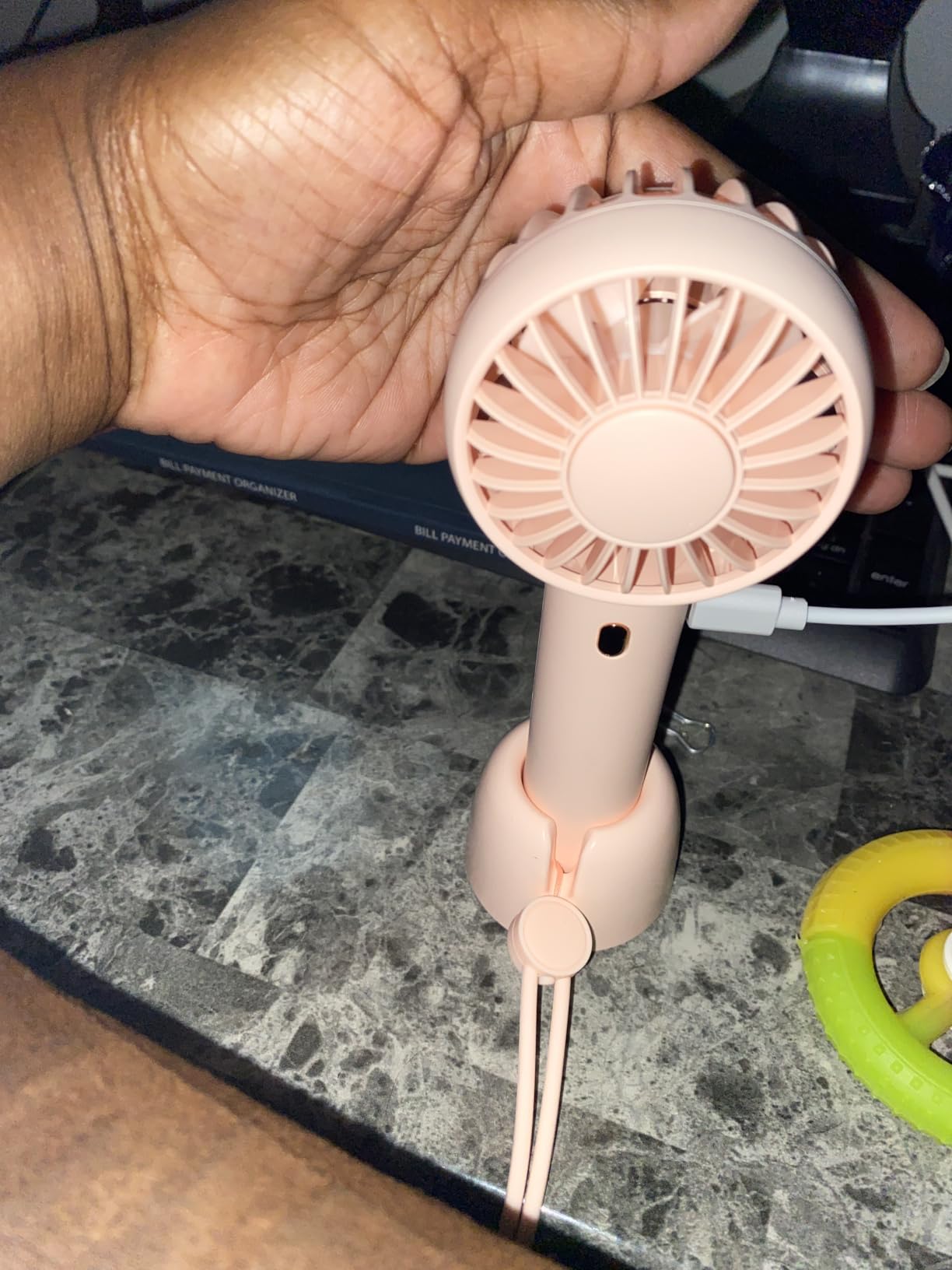Gaiatop Mini Portable Fan, Small Personal Handheld Fan,Rechargeable customer photo 1