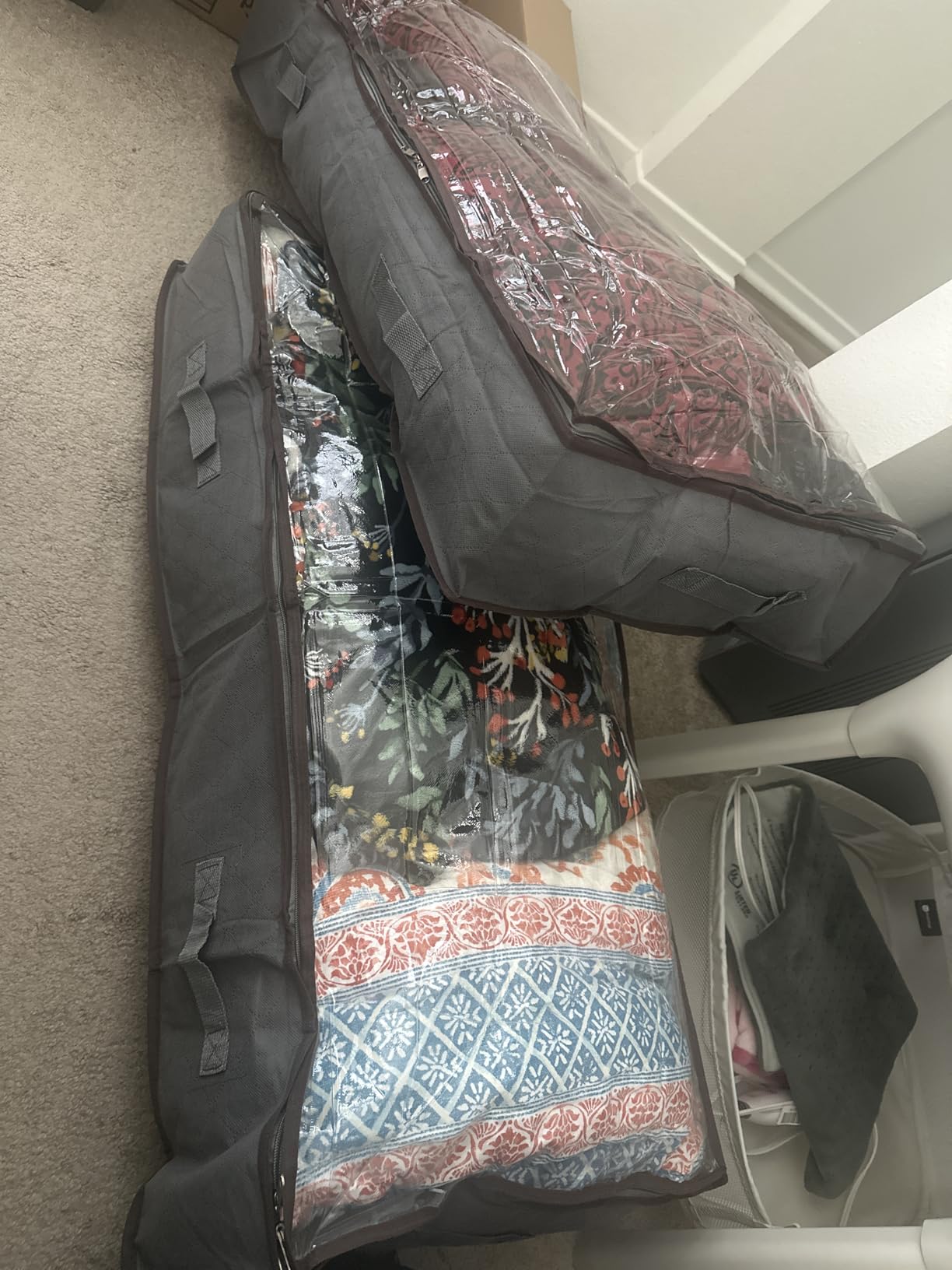 Budding Joy 95L Under Bed Storage Containers, 4 Pack Closet Organizers Grey customer photo 2