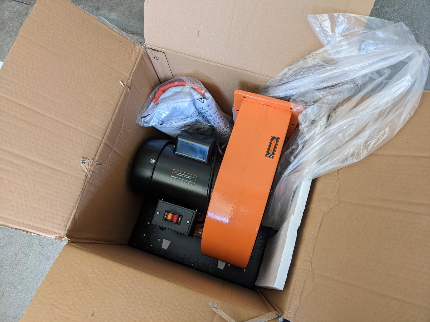 WEN Woodworking Dust Collector, 7.4-Amp Induction Motor with 15-Gallon Bag, Mobile Base, and Optional Wall Mount (DC3474) customer photo 2