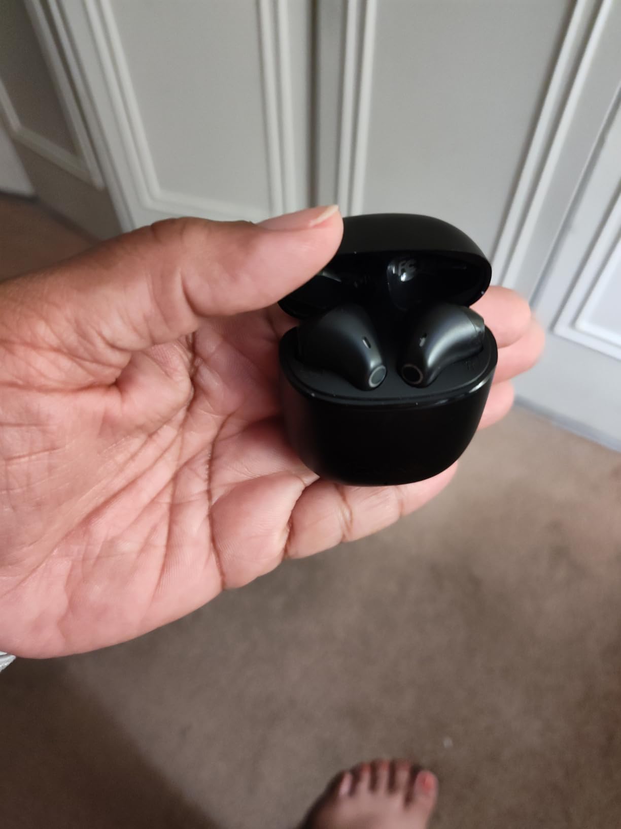 1 Hora Wireless Earbuds, Bluetooth 5.3 Ear Buds with Charging Case, Clear Calls, Deep Bass, Touch Control, Lightweight in-Ear Headphones Compatible with iPhone Android customer photo 1