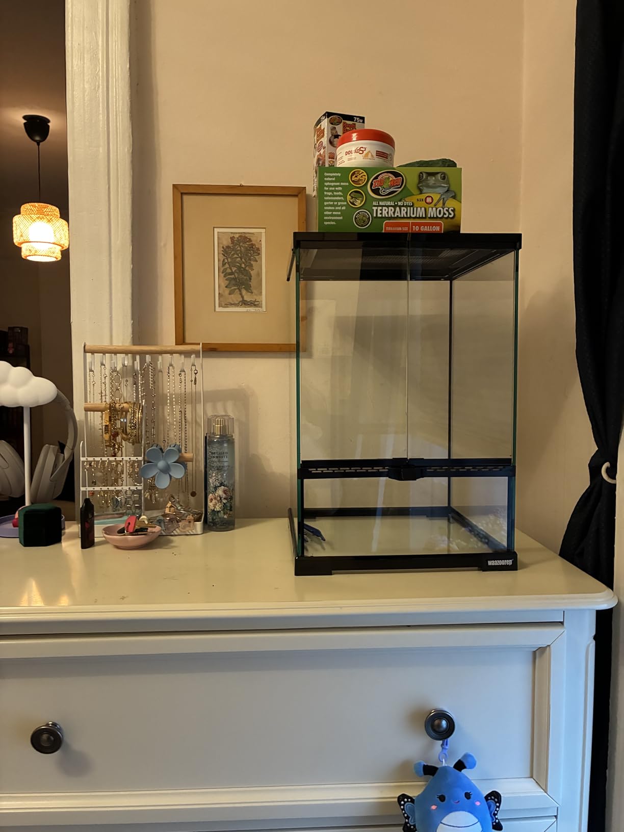ProCase Cute Jewelry Stand, Aesthetic Jewelry Organizer for Dresser Vanity, Jewelry Holder Display for Necklaces Earrings, Gifts for Teen Girls Women, Bedroom Dorm Decor -Medium, White customer photo 2