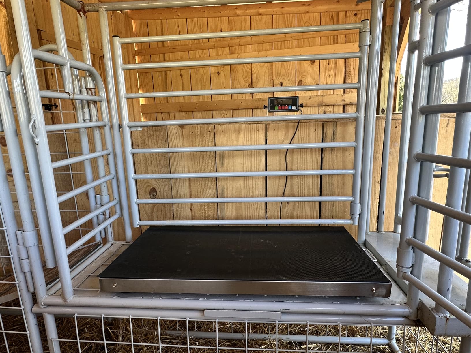 700lbs Vet Animal Scale/Livestock Scale, Digital Weighing Equipment for Small to Medium Sized Animals Calf/Goat/Sheep/Pigs/Dogs/Cat or Pets (38″ x 20″ x 2″) customer photo 1