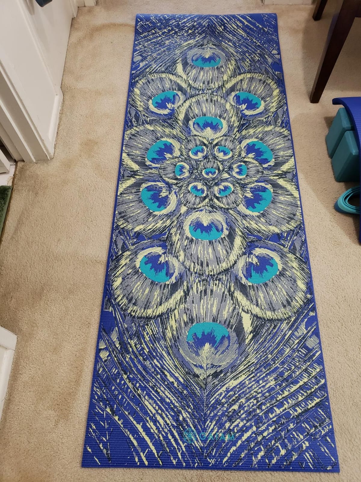 Gaiam Premium Yoga Mat, 6mm Thick Print Mat customer photo 1