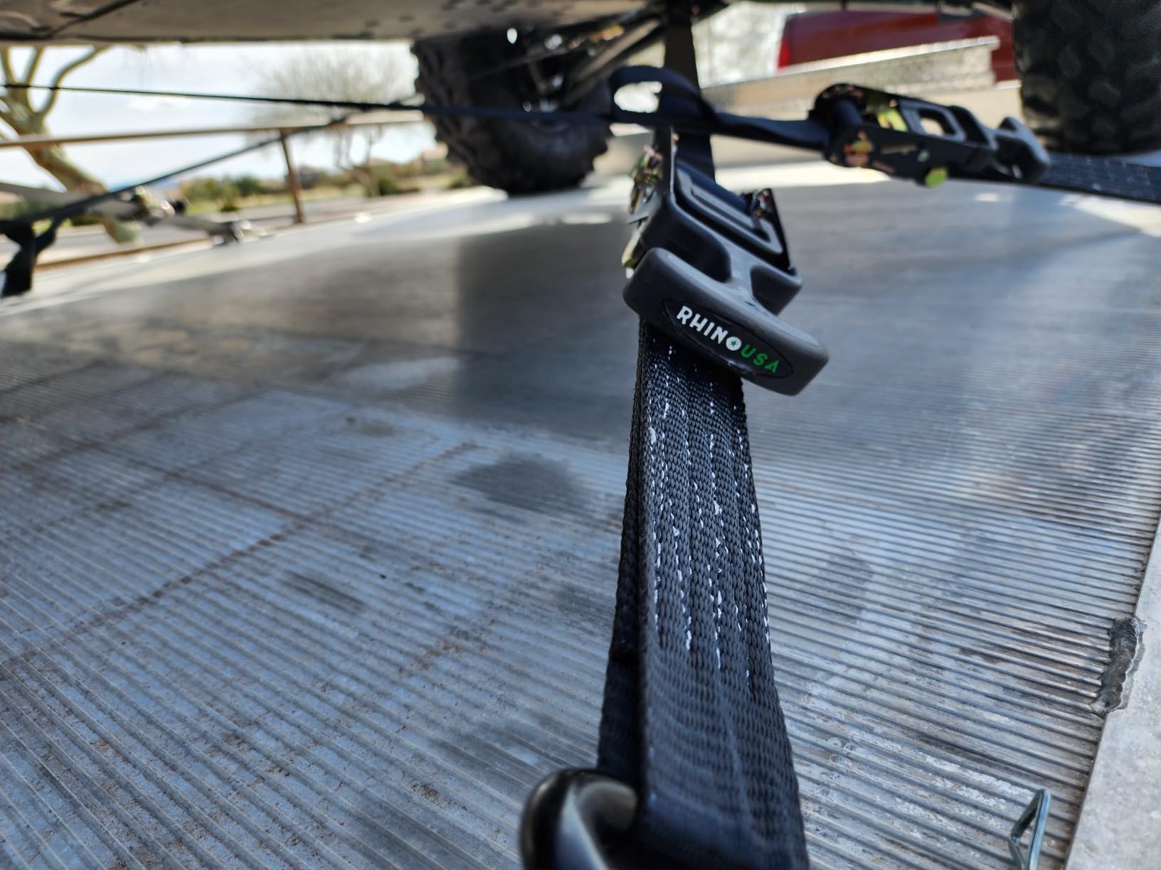Rhino USA Car Hauler Tie Down Straps (4-Pack) - 2inx8ft with J Hooks customer photo 1