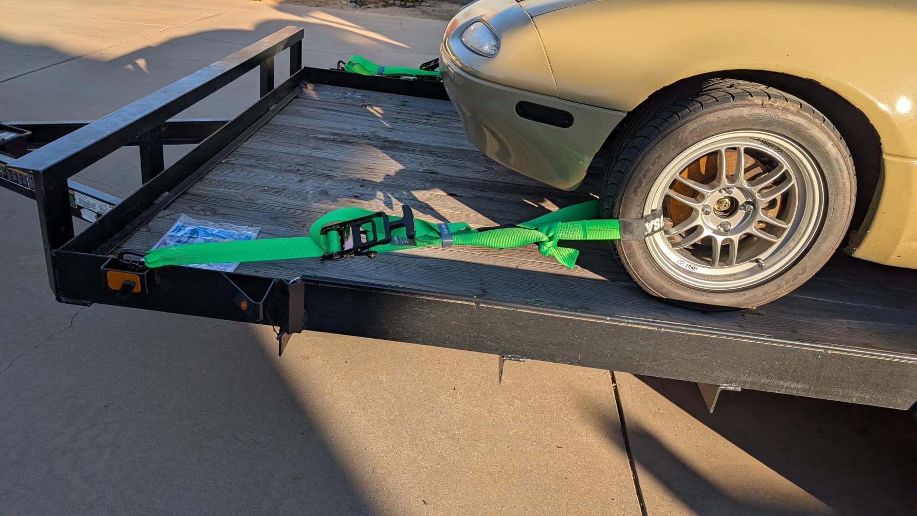 Rhino USA Car Hauler Tie Down Straps (4-Pack) - 2inx8ft with J Hooks customer photo 2