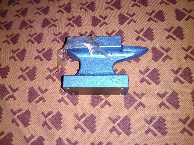 QWORK Mini Cast Iron Horn Anvil 1lb Bench Block – Compact Tool for Jewelry, Metal Craft & Model Work customer photo 1