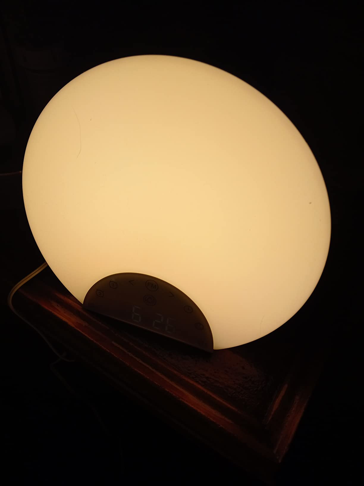 ANTDALIS Sunrise Alarm Clock Wake Up Light for Kids, Adults, Heavy Sleepers with Dual Alarms, Snooze, Sleep Aid with 7 Nature Sounds for Bedrooms with 8 Colors Night Light, FM Radio, Gift Ideas customer photo 2