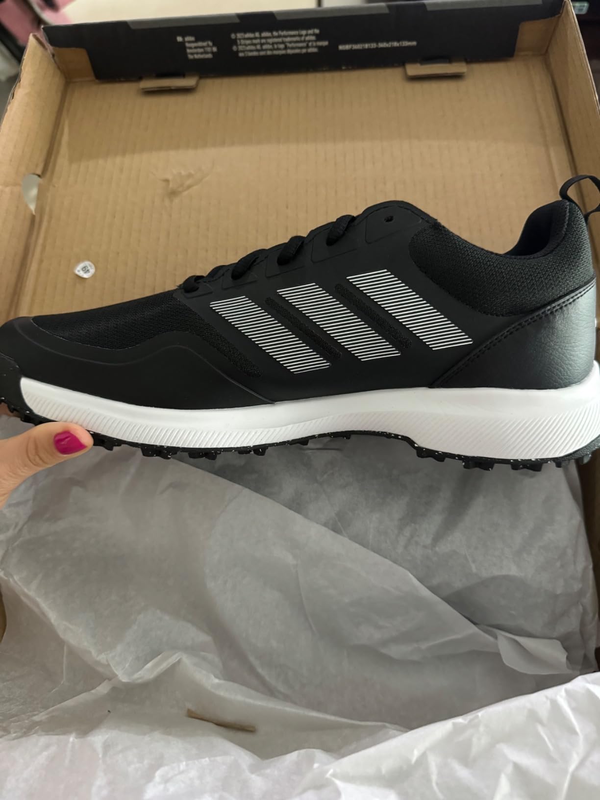 adidas Men’s Tech Response 3.0 Spikeless Golf Shoes customer photo 2