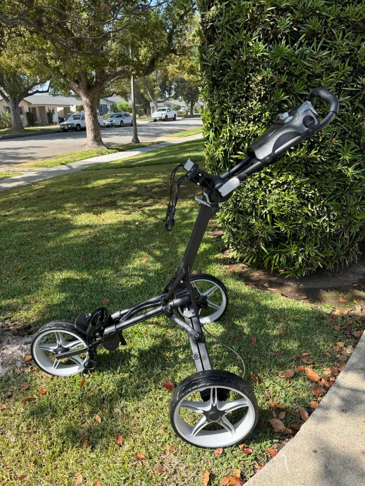 Caddytek CaddyLite Compact 3-Wheel Golf Push Cart, Lightweight Aluminum Item Highlight customer photo 1