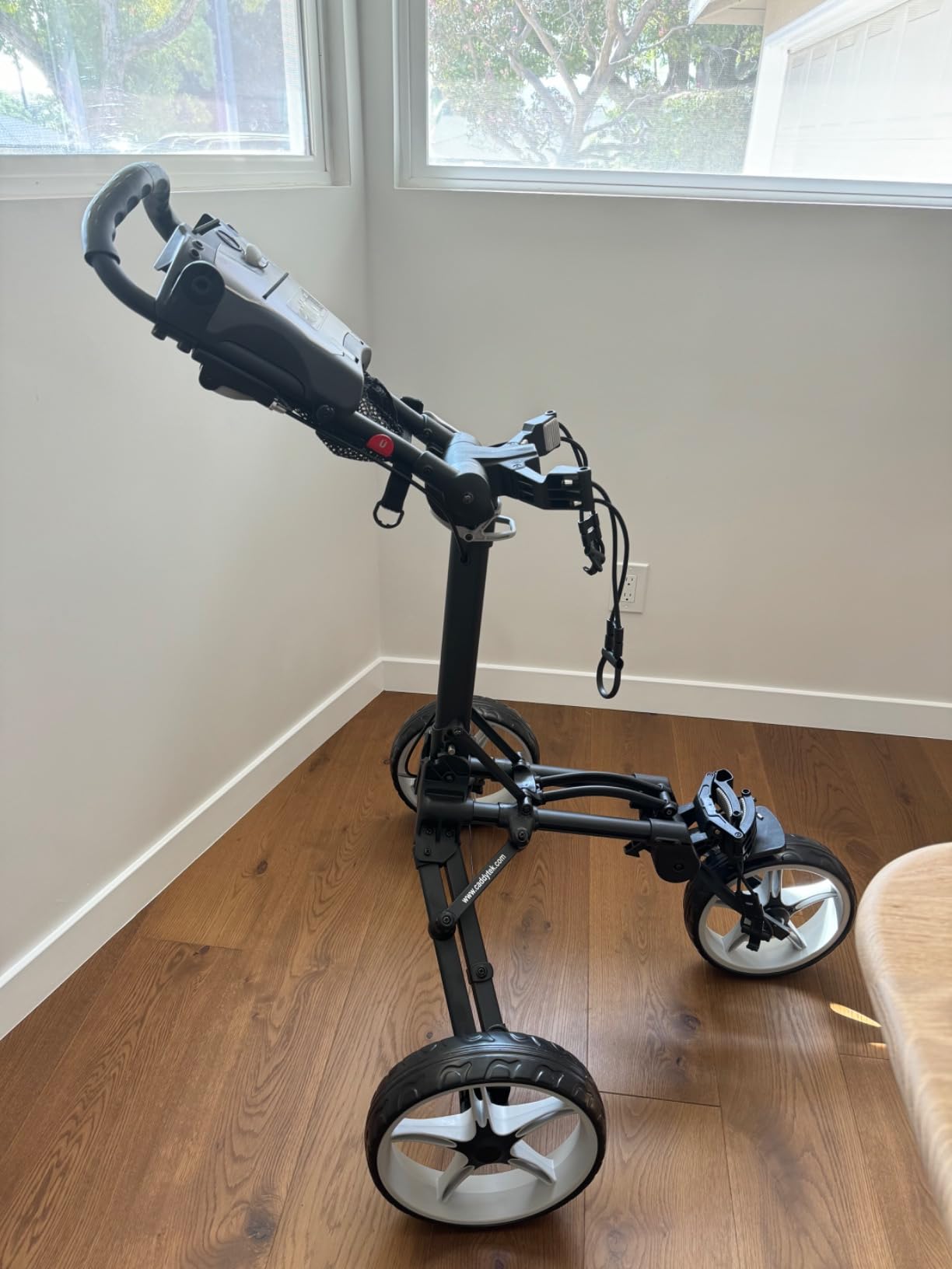 Caddytek CaddyLite Compact 3-Wheel Golf Push Cart, Lightweight Aluminum Item Highlight customer photo 2
