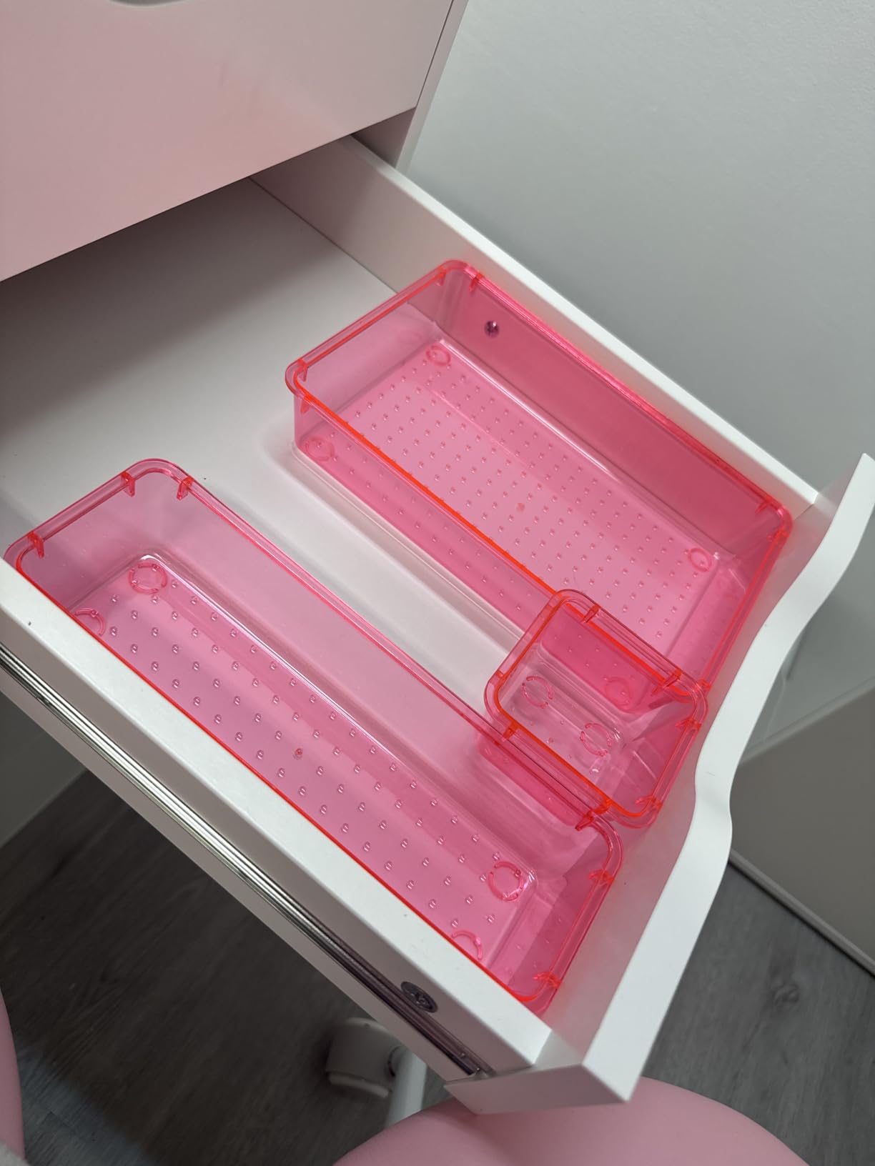 25 PCS Clear Plastic Drawer Organizer, Makeup Organizers and Storage Bins customer photo 1