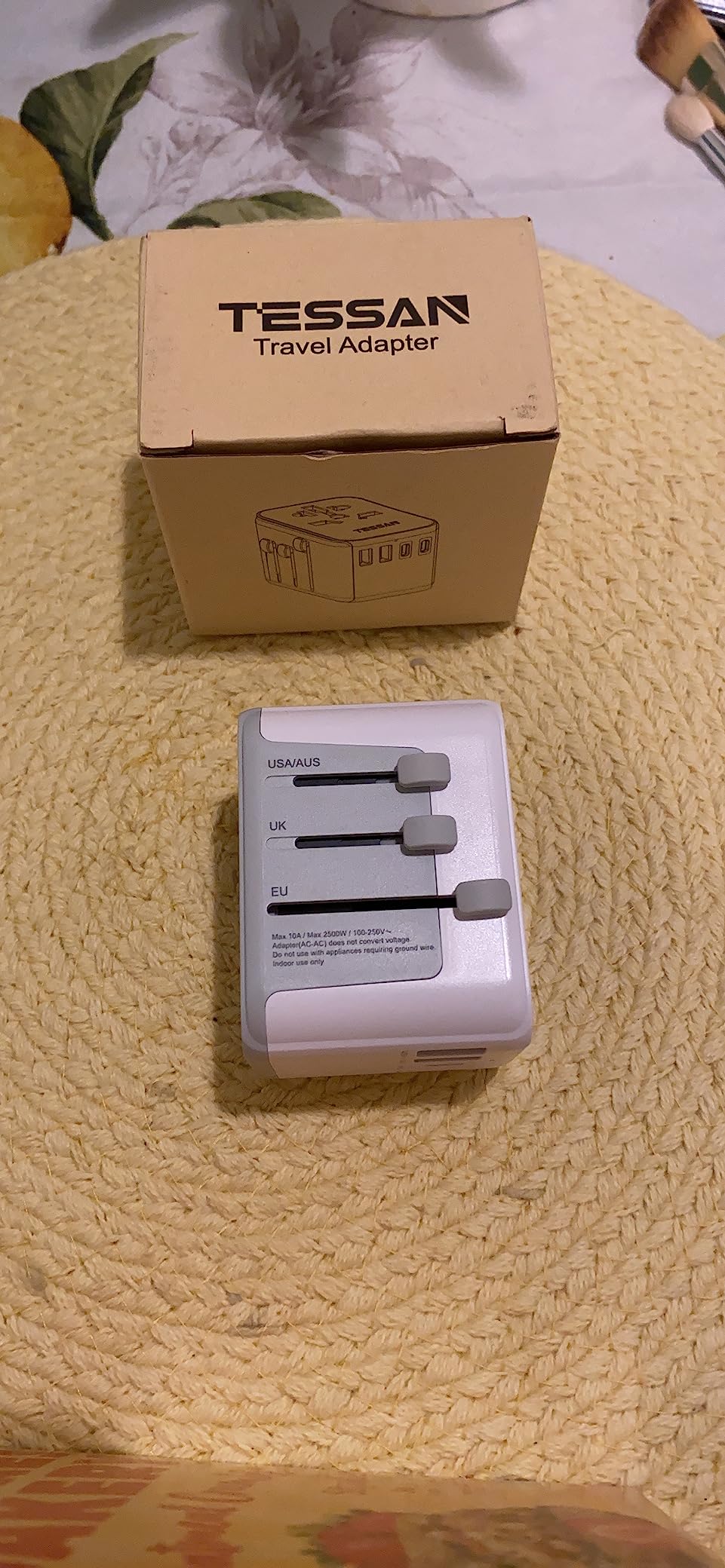 TESSAN Universal Travel Adapter 28W, International Power Adapter customer photo 1