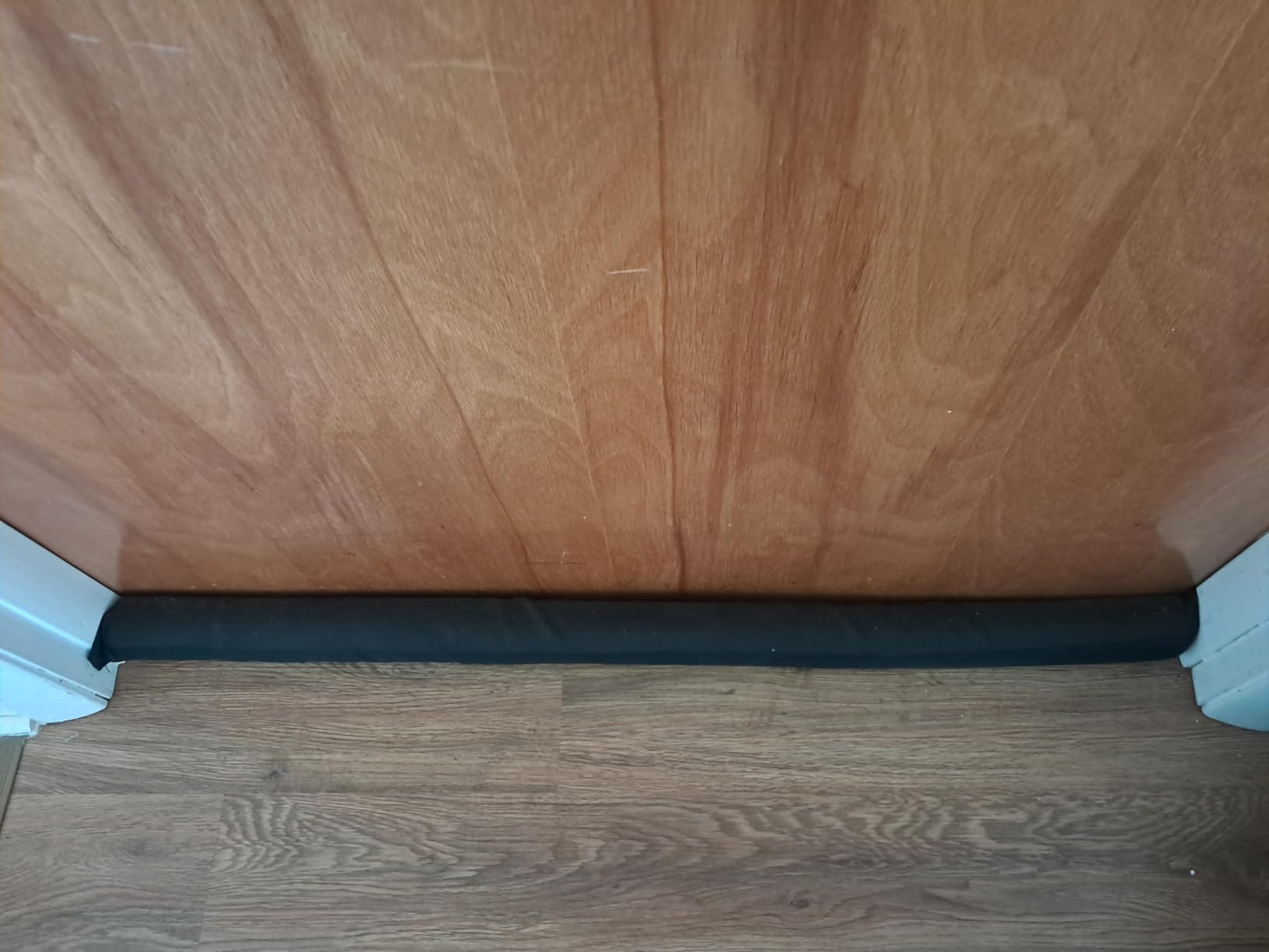 MAXTID Large Door Draft Stopper for Bottom of Doors 36” Under Door Sweep Noise Blocker Black Gap Stoppers Adjustable Doors Seal Sweep Guard Draft, Window Breeze Stoppers, Home Essentials Gadgets customer photo 2