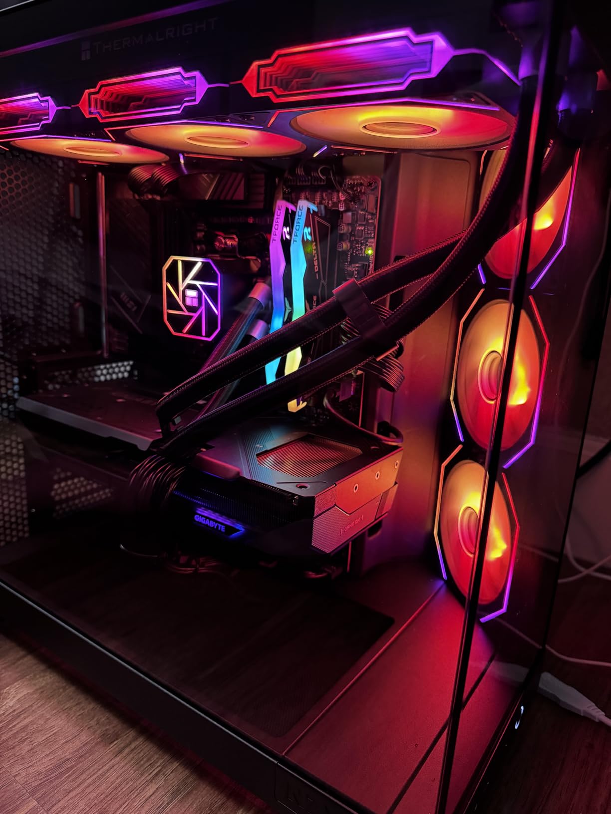 TEAMGROUP T-FORCE DELTA RGB DDR5 Ram 32GB (2x16GB) 6000MHz PC5-48000 CL30 Intel XMP 3.0 AMD Expo Compatible Desktop Memory Black FF3D532G6000HC30DC01 customer photo 1