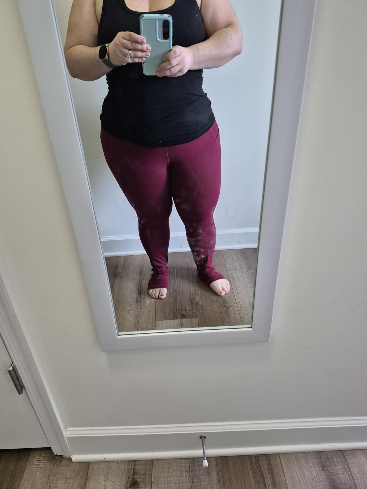 CHRLEISURE Leggings with Pockets for Women, High Waisted Tummy Control Workout Yoga Pants customer photo 2