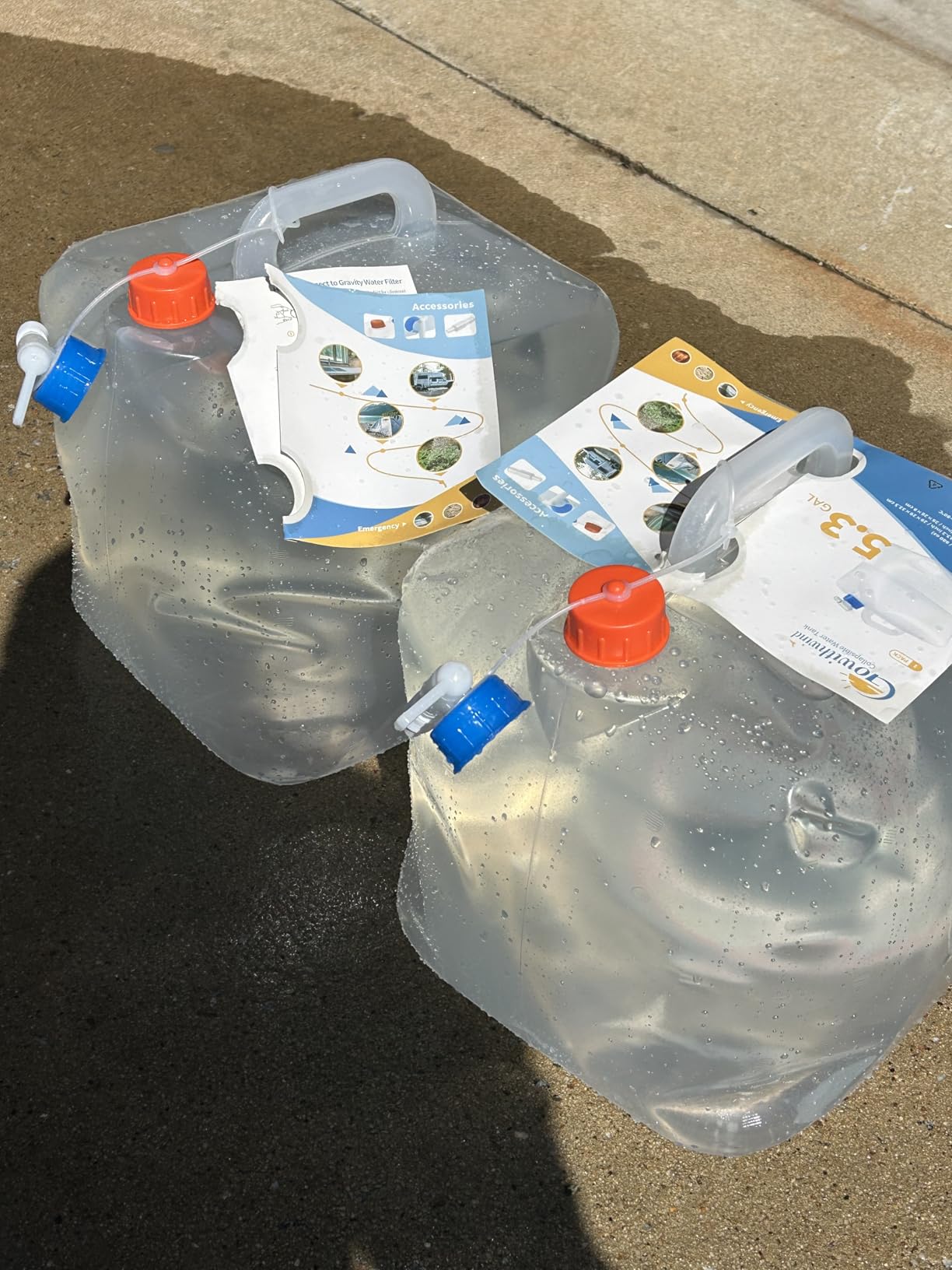 5.3 Gallon Collapsible Water Storage Container with Spigot, BPA-Free customer photo 1