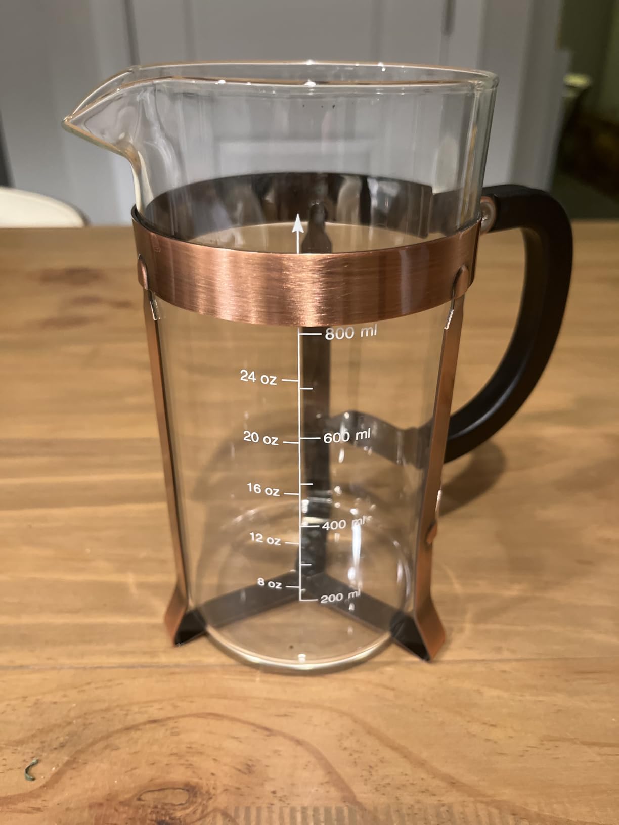 QUQIYSO French Press Coffee Maker, Borosilicate Glass Coffee Press customer photo 2