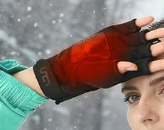 uncn Heated Gloves Fingerless for Women Man with 3.7V 3000mAh Battery Cordless Work Touchscreen Gloves for Winter Cold Weather Rechargeable Electric customer photo 1