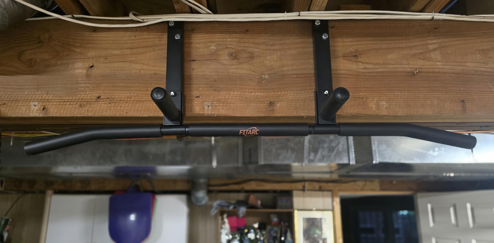 Fitarc Joist Mount Pull Up Bar, Wall Mount Pull Up Bar for Home Gym customer photo 2