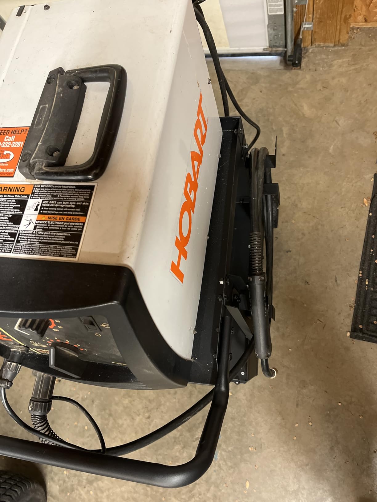 Klutch 2-Tier Welding Cart with Cabinet, 100-Lb., 31.5in.L x 16.1in.W customer photo 2