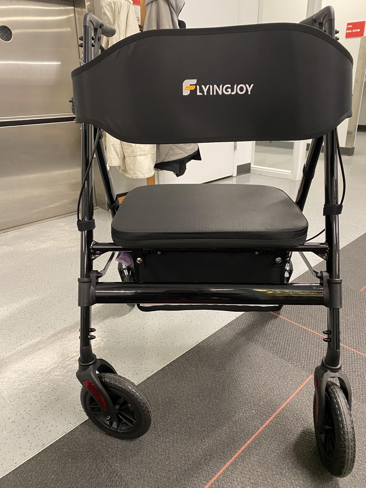 450Lbs Bariatric Walker,Heavy Duty Rollator Walkers for Seniors with Seat customer photo 2