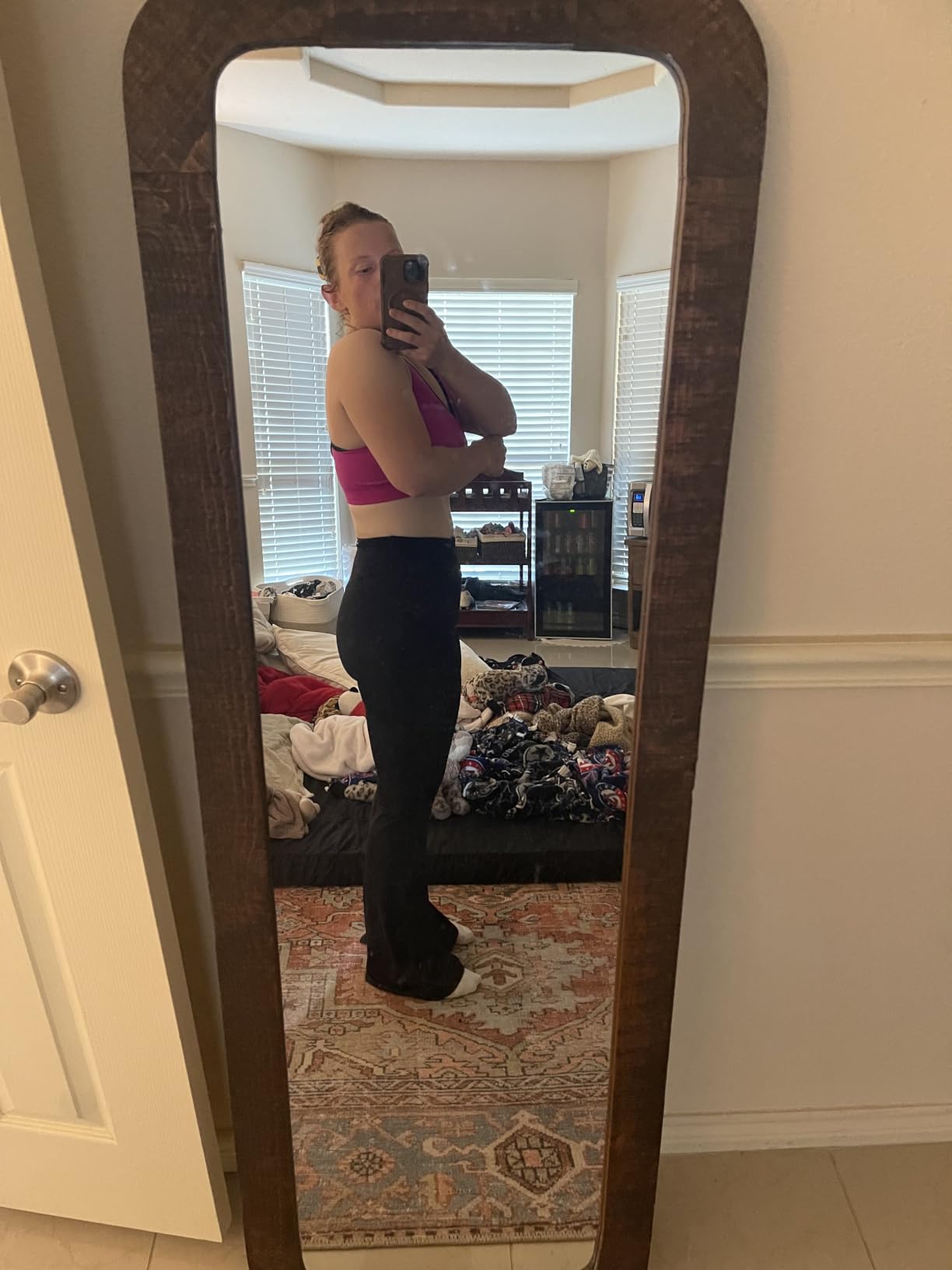 Sunzel Flare Leggings, Crossover Yoga Pants with Tummy Control, High-Waisted and Wide Leg customer photo 1