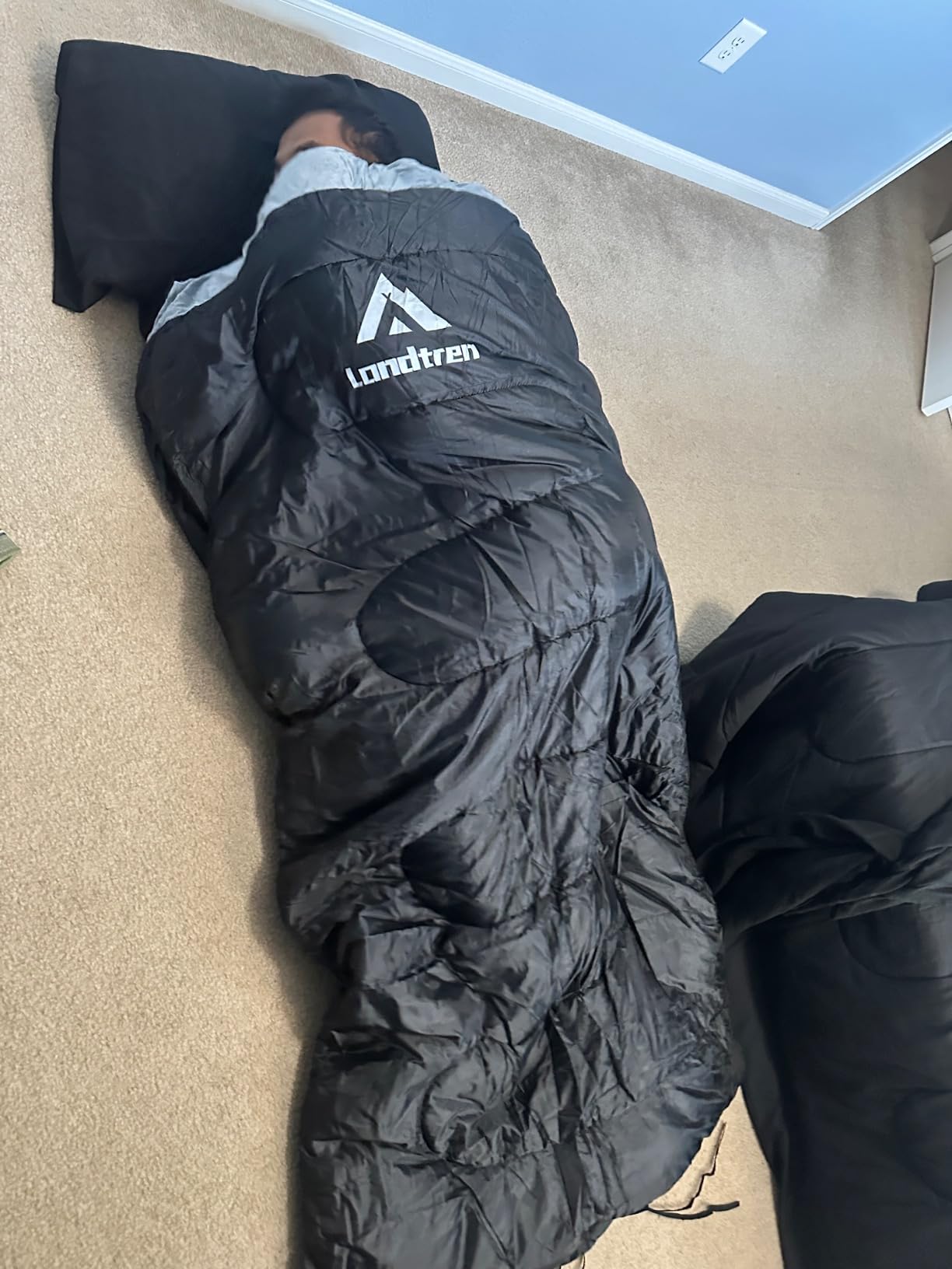 LONDTREN Large 0 Degree Sleeping Bags for Adults Cold Weather Sleeping Bag Camping Winter Below Zero 20 15 Flannel Big and Tall XXL customer photo 2
