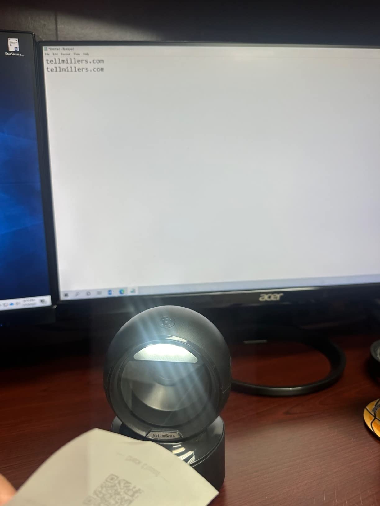 NetumScan Desktop Barcode Scanner, USB QR Code Reader customer photo 1