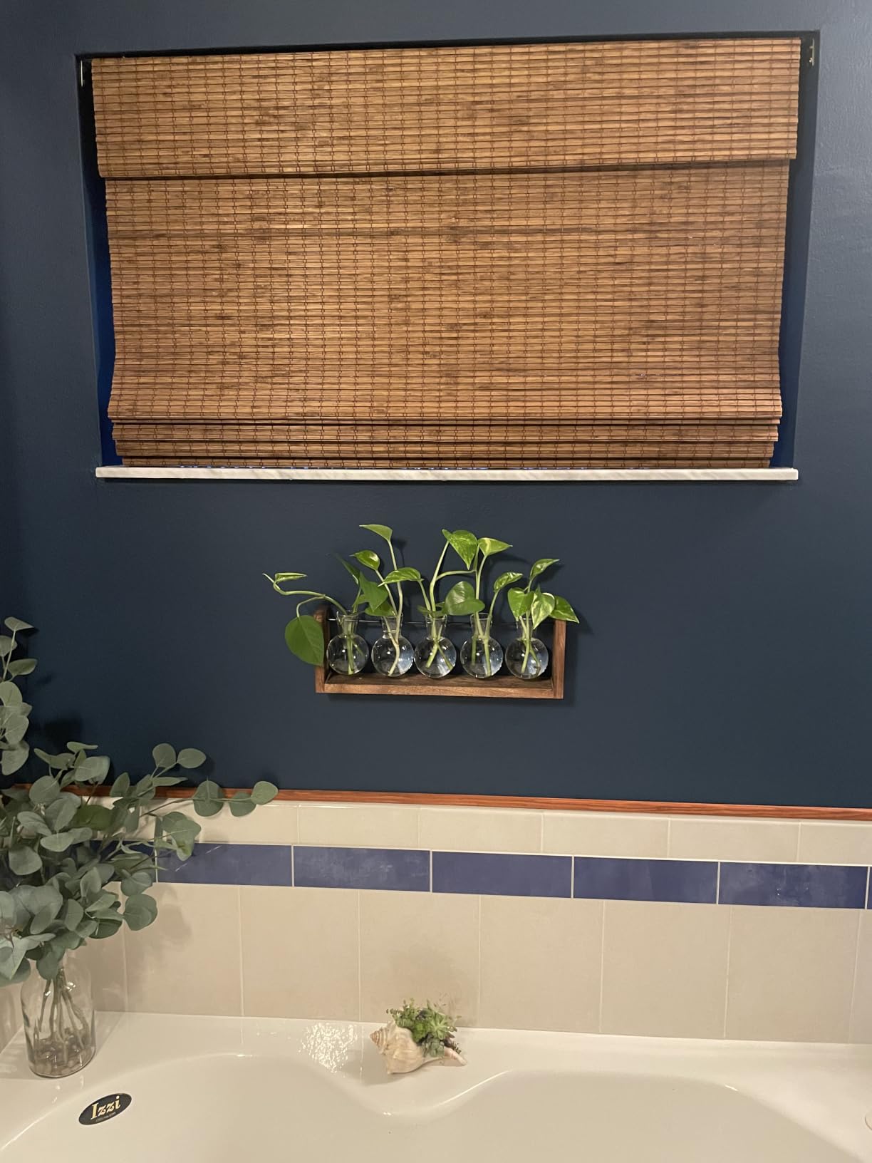 YIBOT Propagation Stations,Plant Terrarium with Wooden Stand-3 Glass Vases customer photo 1