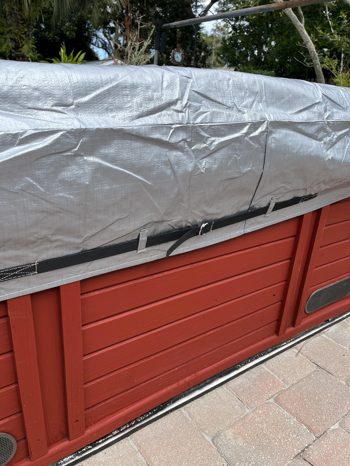 Waterproof Hot Tub Cover 170G Polyethylene Spa Cover customer photo 1