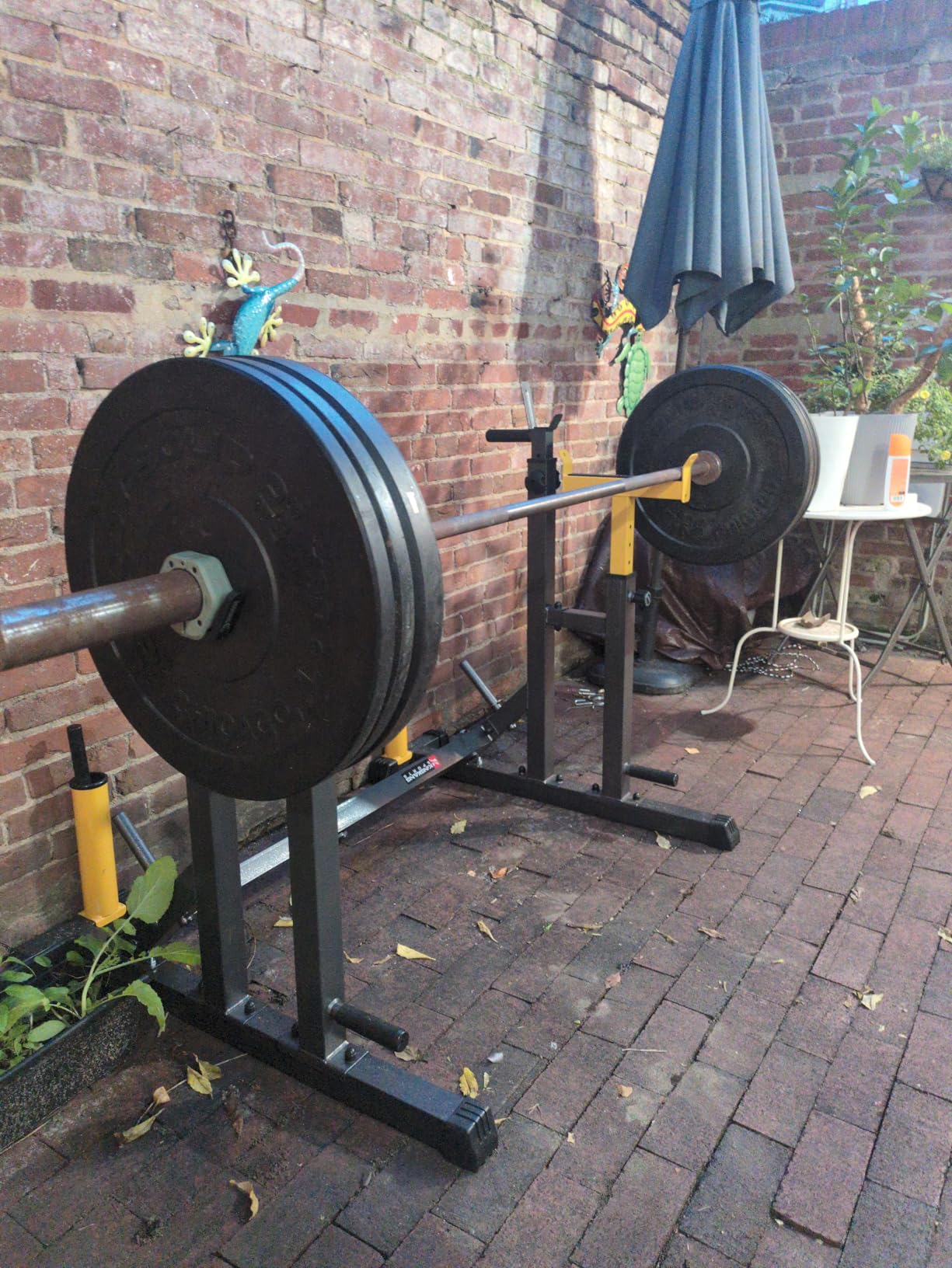 K KiNGKANG Adjustable Squat Rack,Bench Press for Home Gym Load 690LBS customer photo 1