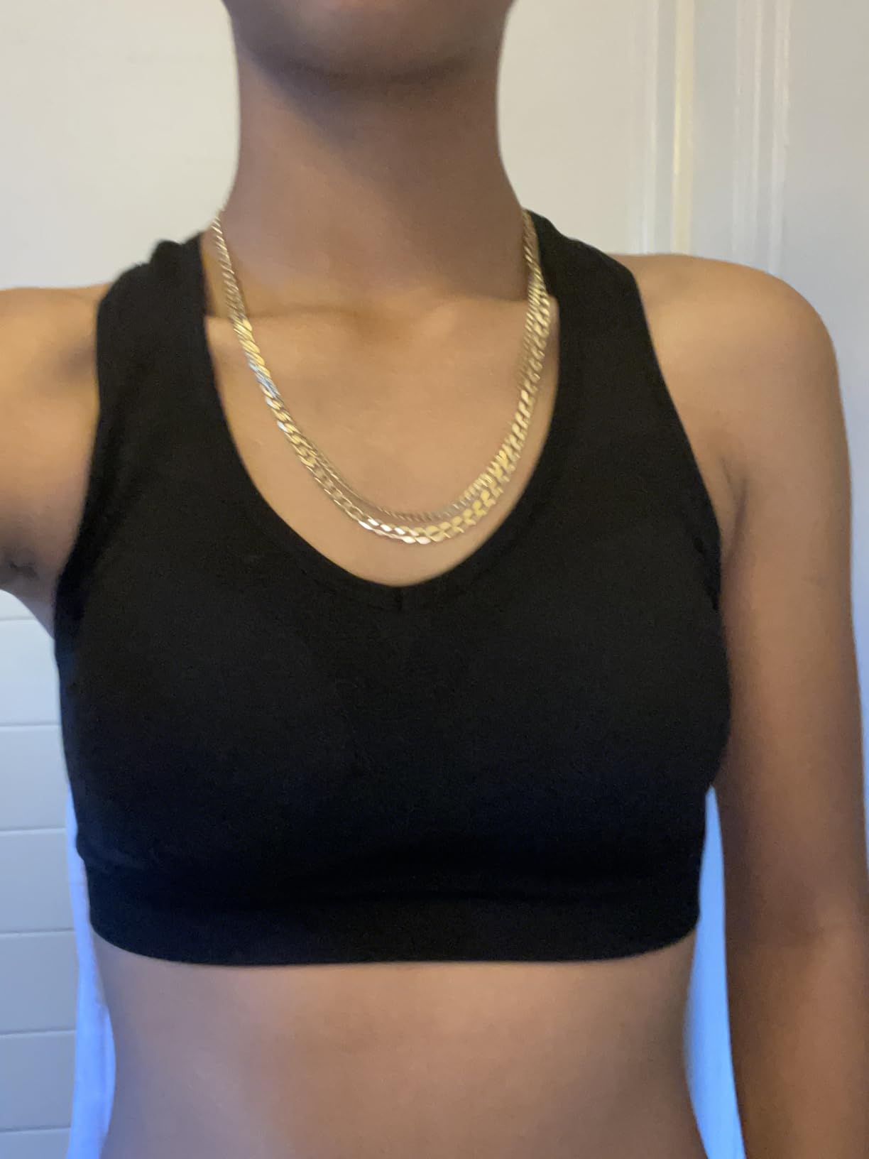 Racerback Sports Bras for Women with Pads - High Impact Athletic Tank Tops for Yoga and Workout Brassieres Bra customer photo 1