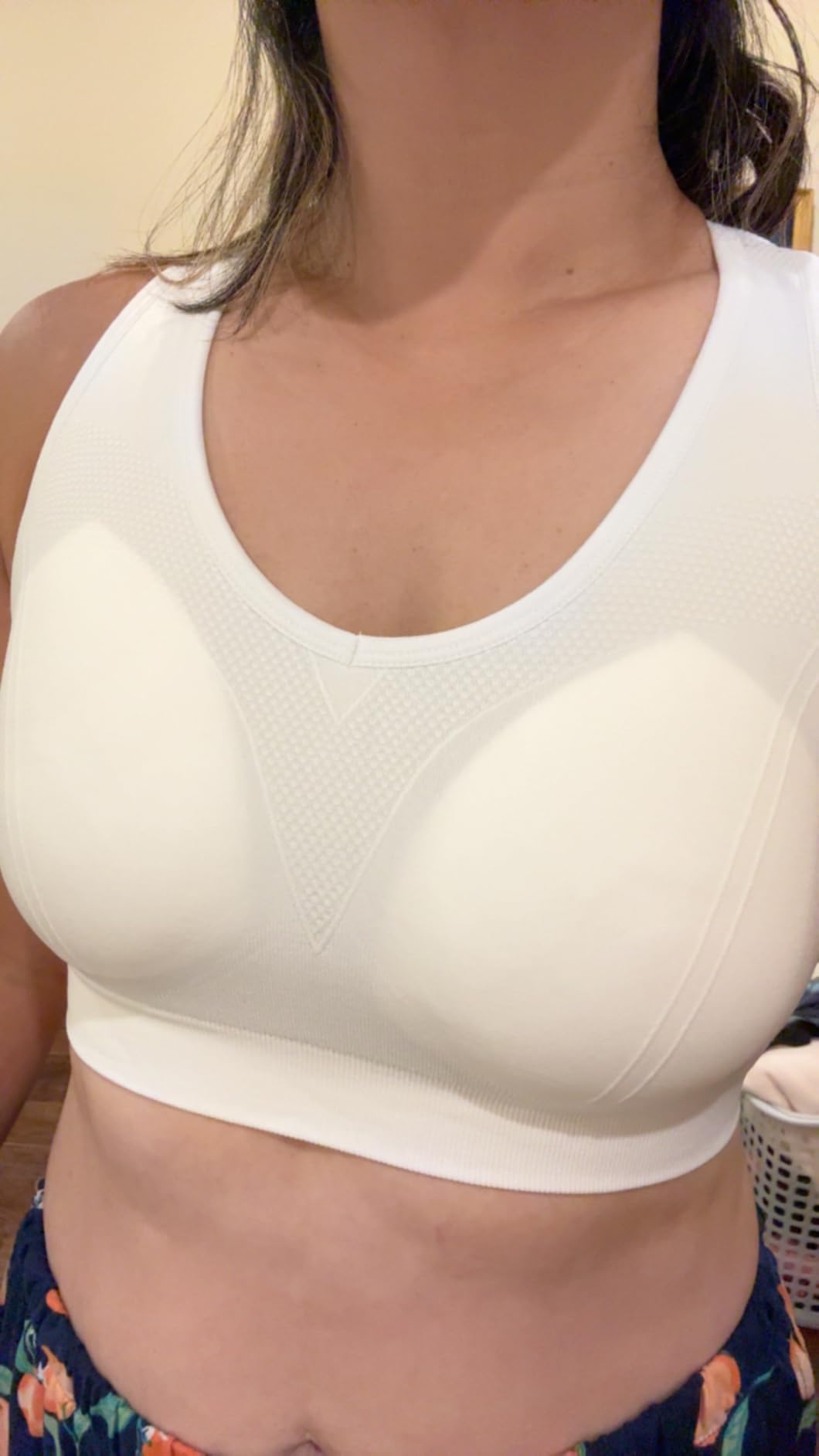 Racerback Sports Bras for Women with Pads - High Impact Athletic Tank Tops for Yoga and Workout Brassieres Bra customer photo 2