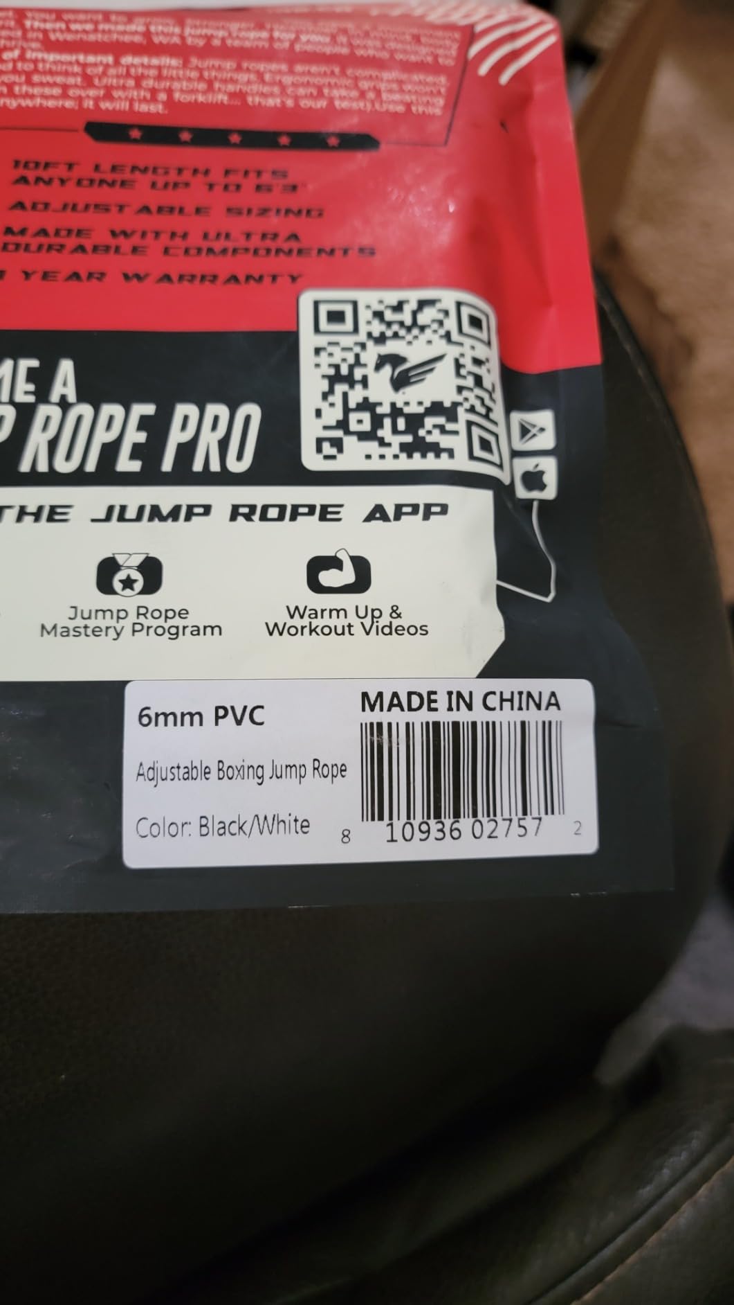 Elite Jumps 6mm PVC Jump Rope, Adjustable Skipping Rope customer photo 2
