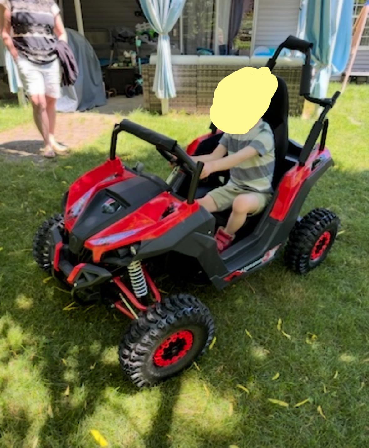 MotoTec Raider Kids UTV 48v 1200w Full Suspension Green customer photo 1