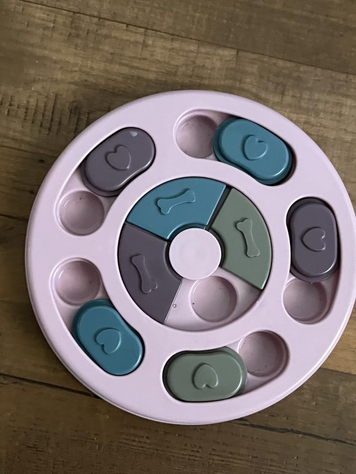 DR CATCH Dog Puzzles,Dogs Food Puzzle Feeder Toys for IQ Training & Mental Enrichment,Dog Treat Puzzle(Pink) customer photo 1