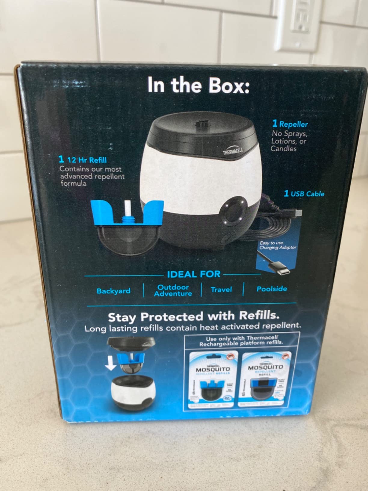 Thermacell E-ZoneGuard Glow Mosquito Repellent + Lantern, LED, 9-Hr Battery customer photo 1