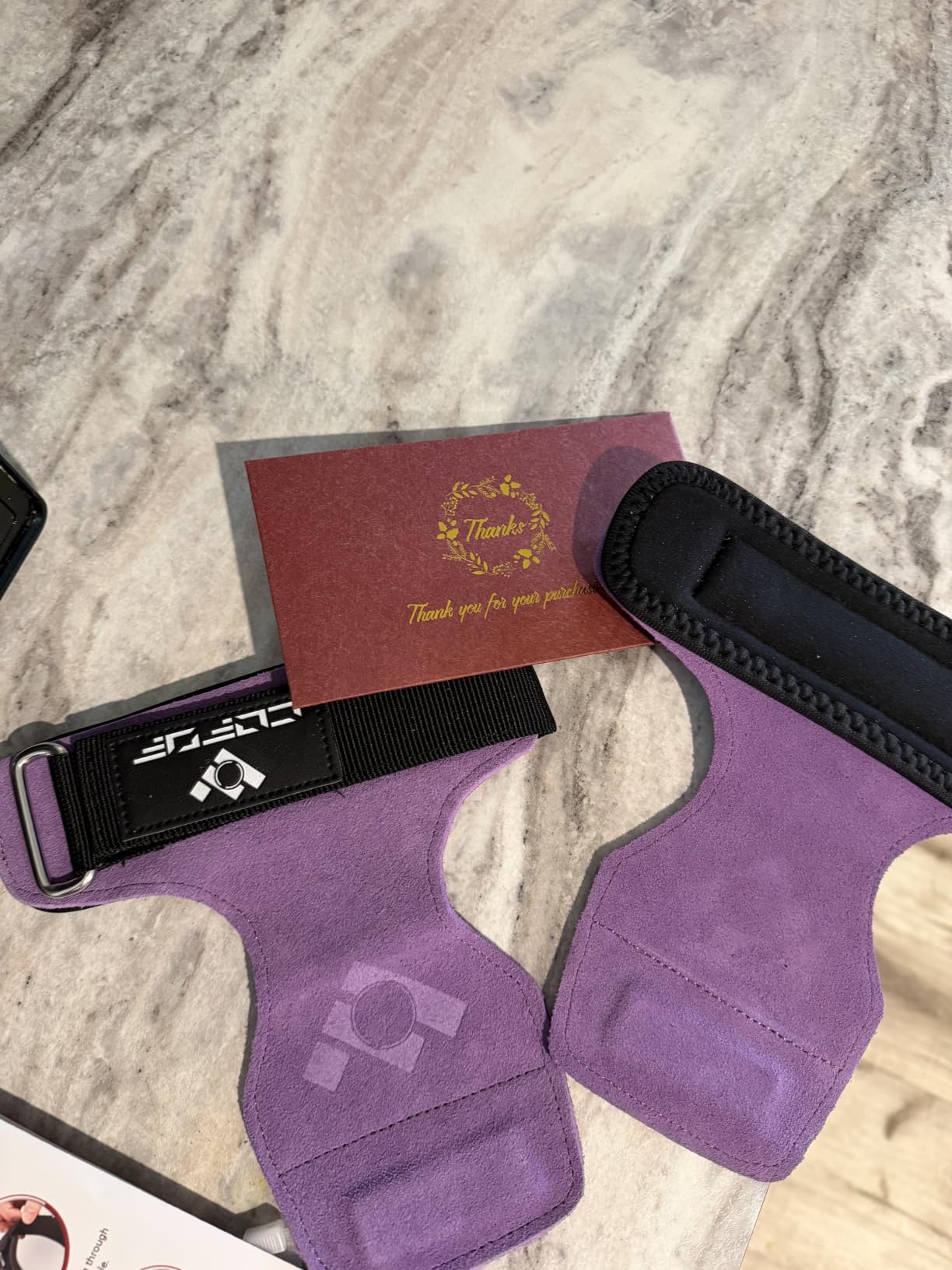Weight Lifting Wrist Strap, Double-Layer Leather for Deadlift Powerlifting customer photo 1