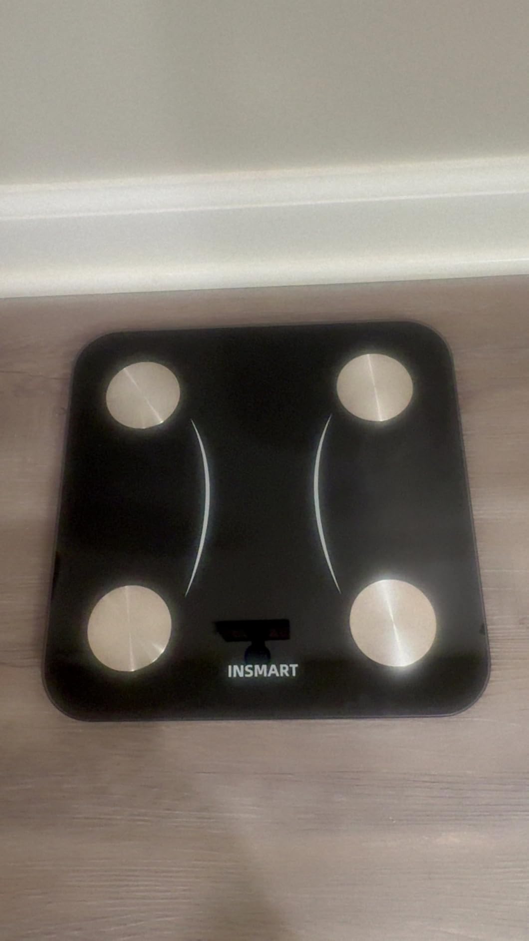 INSMART Smart Scale for Body Weight, 0.1lb High Accuracy,17 Metrics | Digital Bathroom Weight Scale for BMI, Muscle Mass, Body Fat Composition Analyzer Sync with App, LED Display, 400lbs, Black customer photo 1