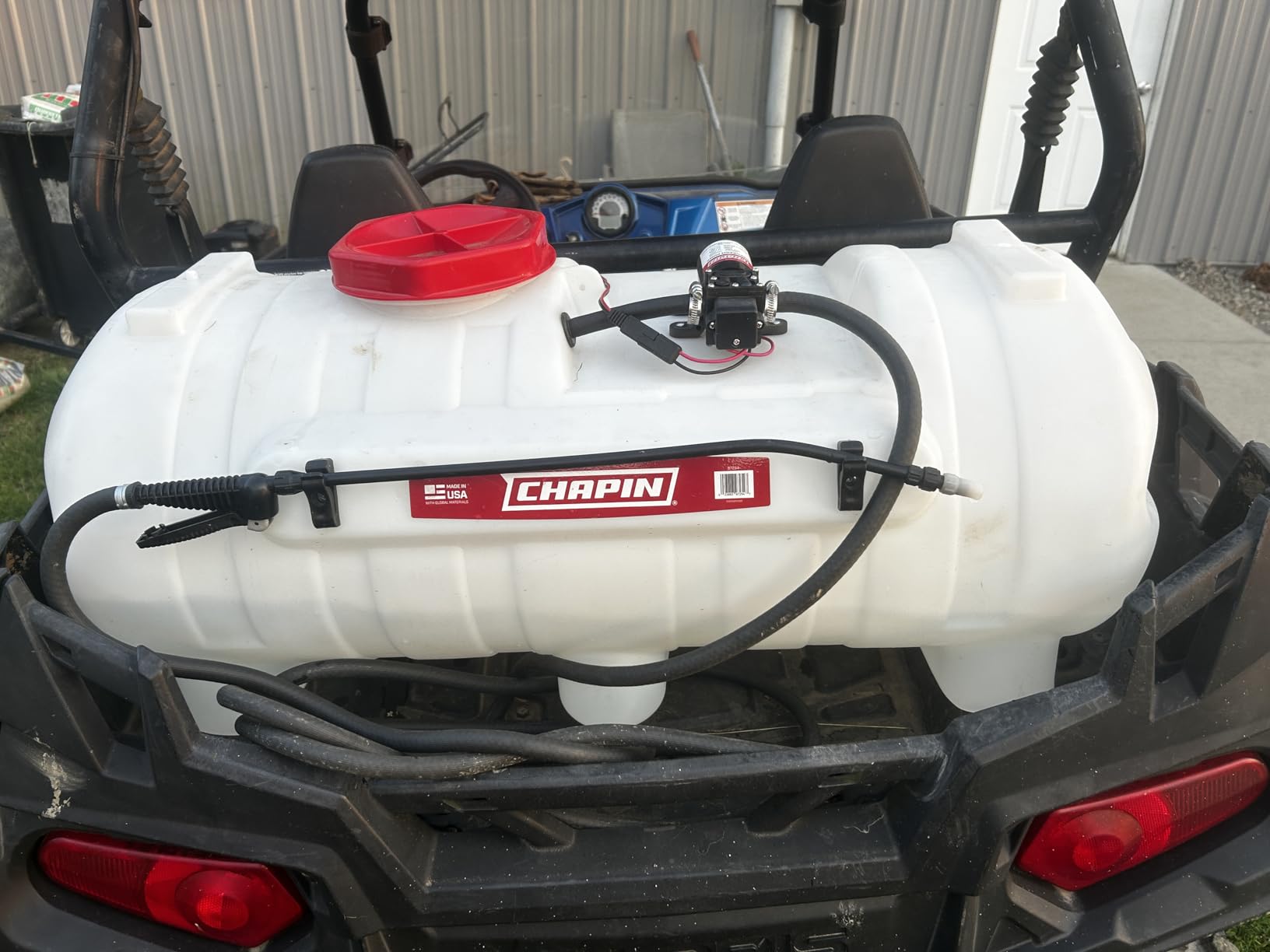 CHAPIN 8-Gallon ATV Spot Sprayer, 12V Pump for Easy Spraying | Chemical-resistant tank; ideal for ATV and UTV spraying, handles weed control, fertilizers and pest controls with 10ft hose customer photo 1